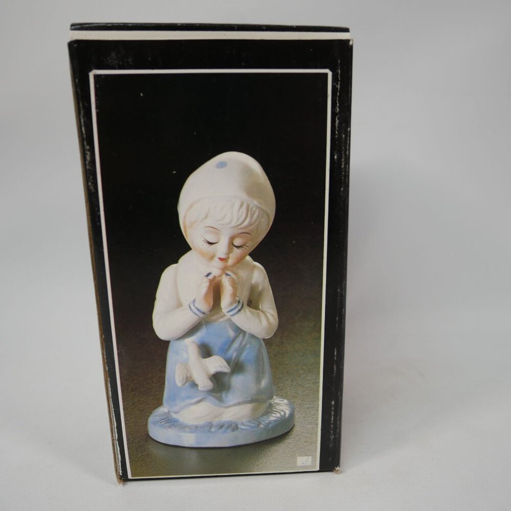 Vintage Sophia-Ann Ceramic Praying Girl Figurine With Dove - Picture 7 of 7